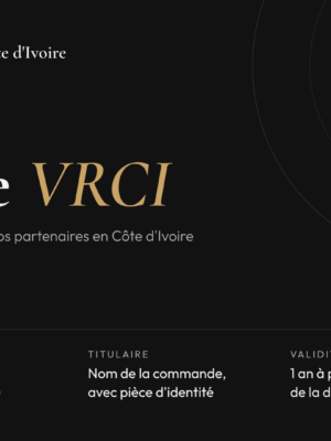 Carte VRCI reductions en Côte d'Ivoire